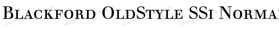 Blackford OldStyle SSi Normal字体转换